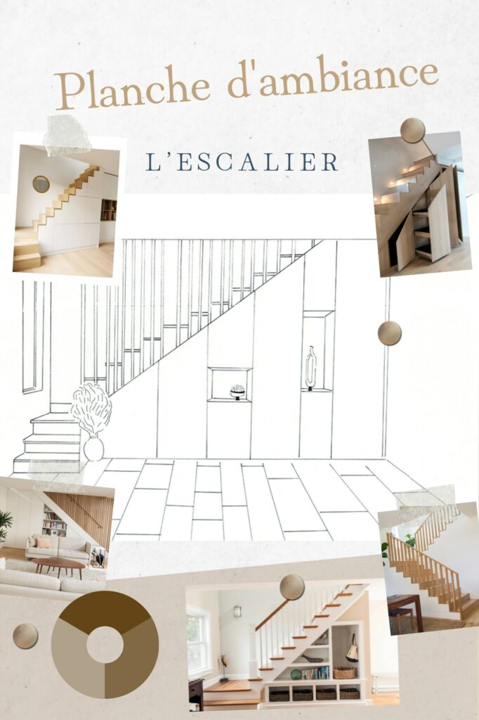 Planche d&rsquo;ambiance — l&rsquo;escalier
