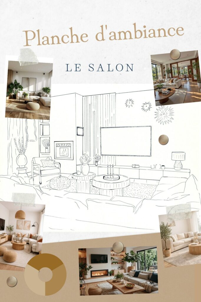 Planche d&rsquo;ambiance — le salon