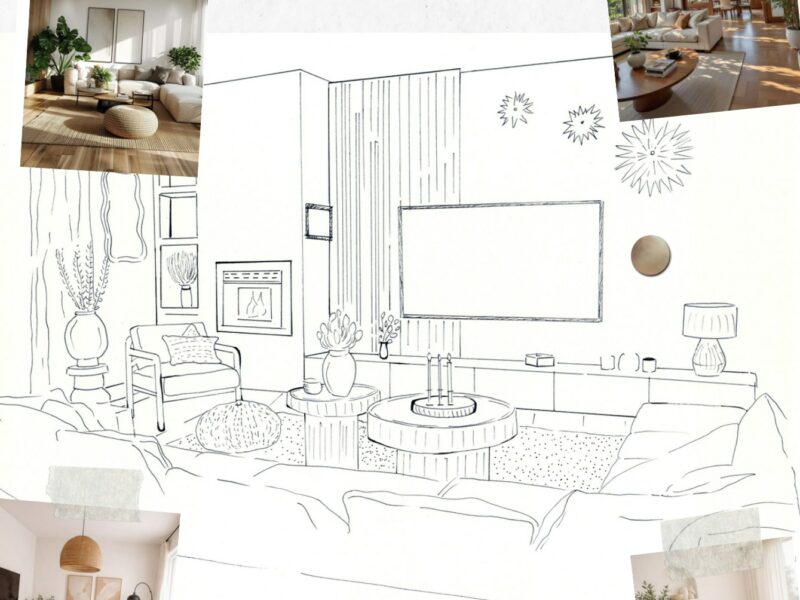 Rénovation d&rsquo;une maison familiale — croquis d&rsquo;ambiance