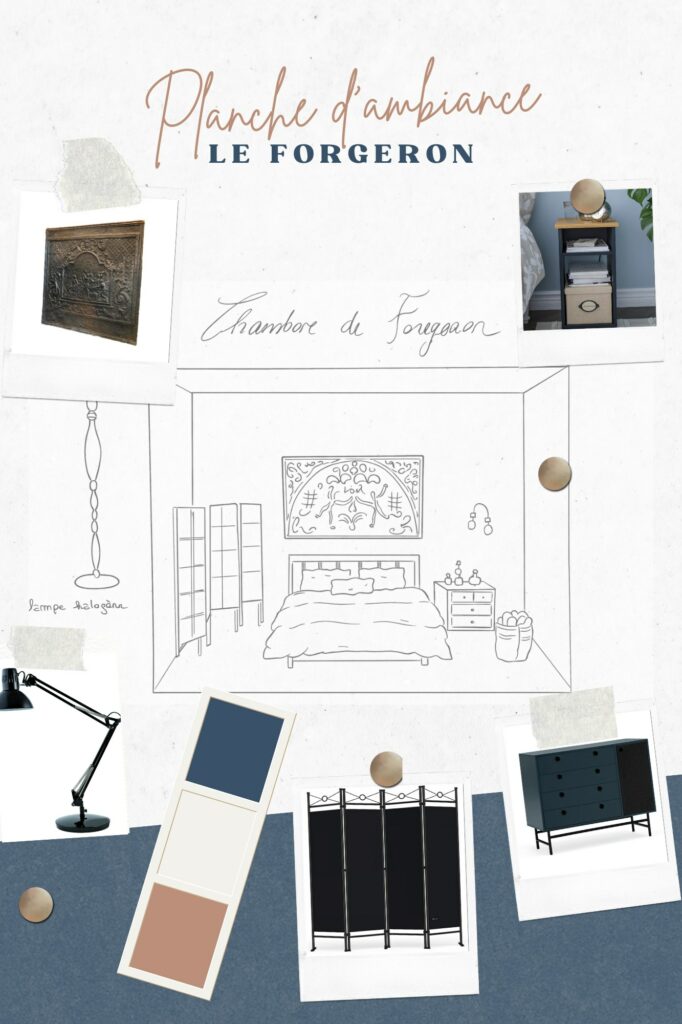 Planche d'ambiance — chambre du Forgeron