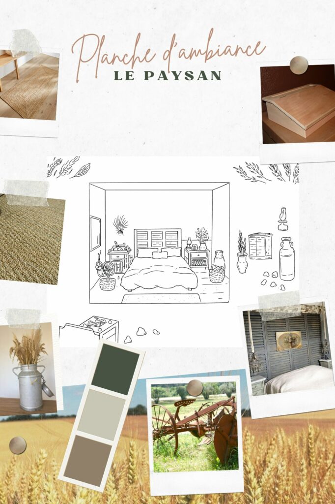 Planche d'ambiance — chambre du Paysan